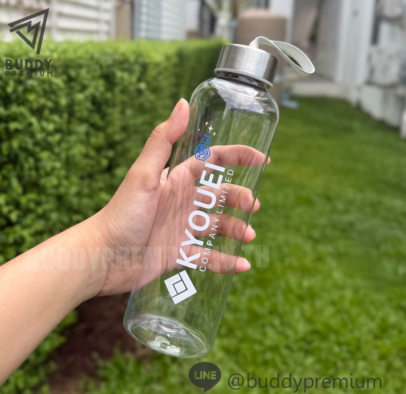 ผลงาน ขวดน้ำพลาสติก รุ่น PWB100 โลโก้ KYOUEI(500 ml.)