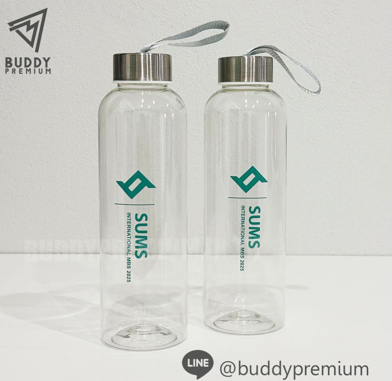 ผลงาน ขวดน้ำพลาสติก รุ่น PWB100 โลโก้ SUMS(500 ml)