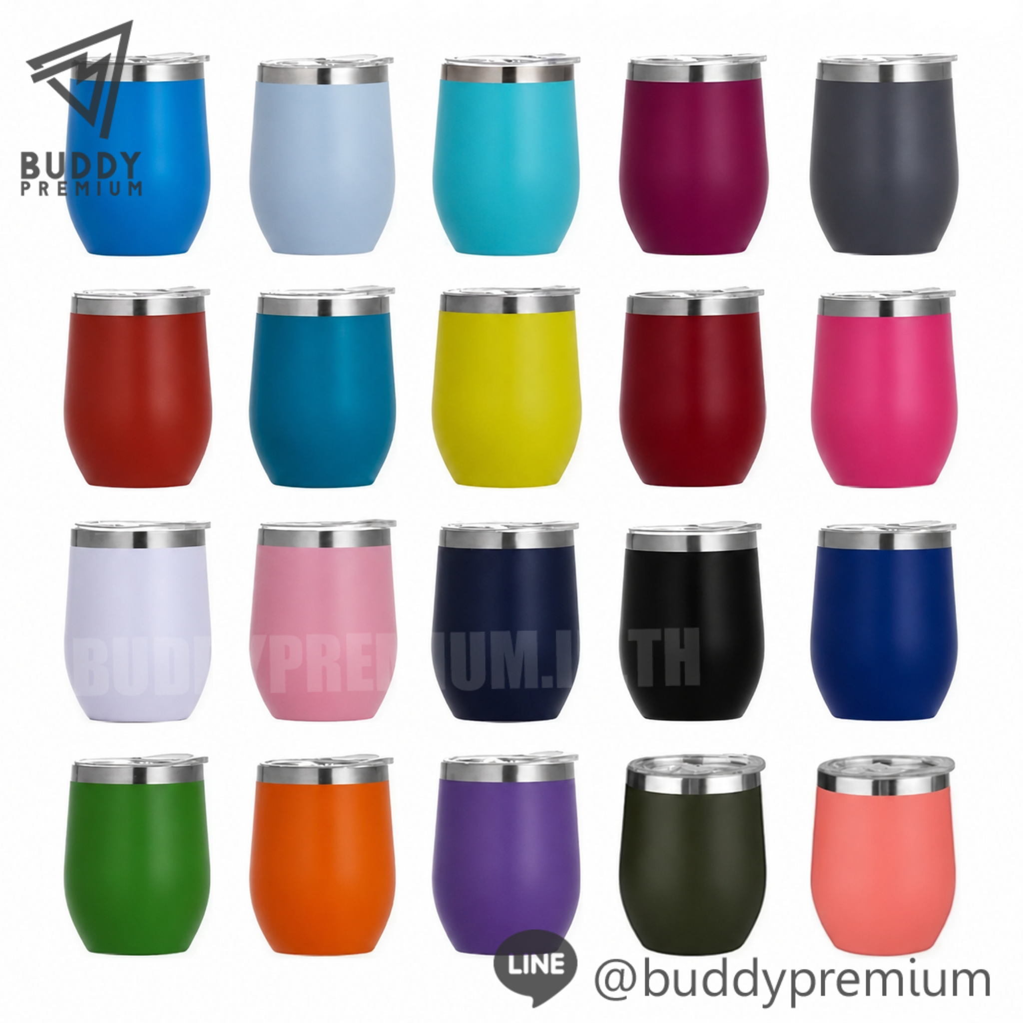 แก้วน้ำสแตนเลส-SWB065-รวมสี แก้วน้ำสแตนเลส รุ่น SWB065 รวมสี