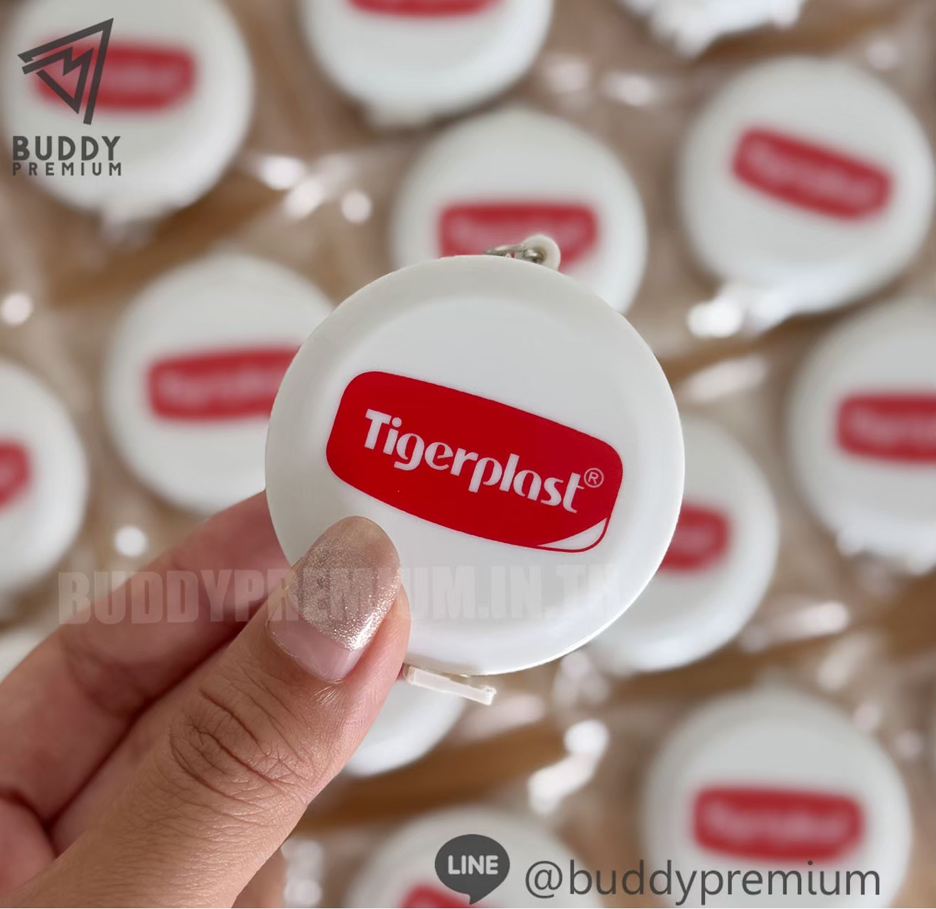 ผลงาน ตลับเมตรพวงกุญแจ รุ่น KB025 โลโก้ Tigerplast