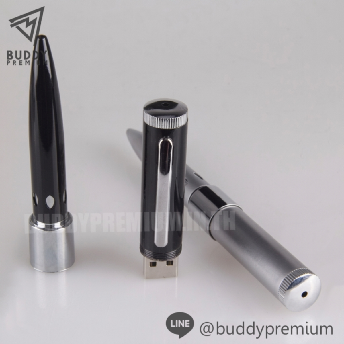 แฟลชไดร์ฟปากกา-USB103-โชว์การแยกส่วน-USB แฟลชไดร์ฟปากกา พรีเมี่ยม รุ่น USB103 แสดงวิธีถอดด้ามเพื่อใช้งาน USB Flash Drive
