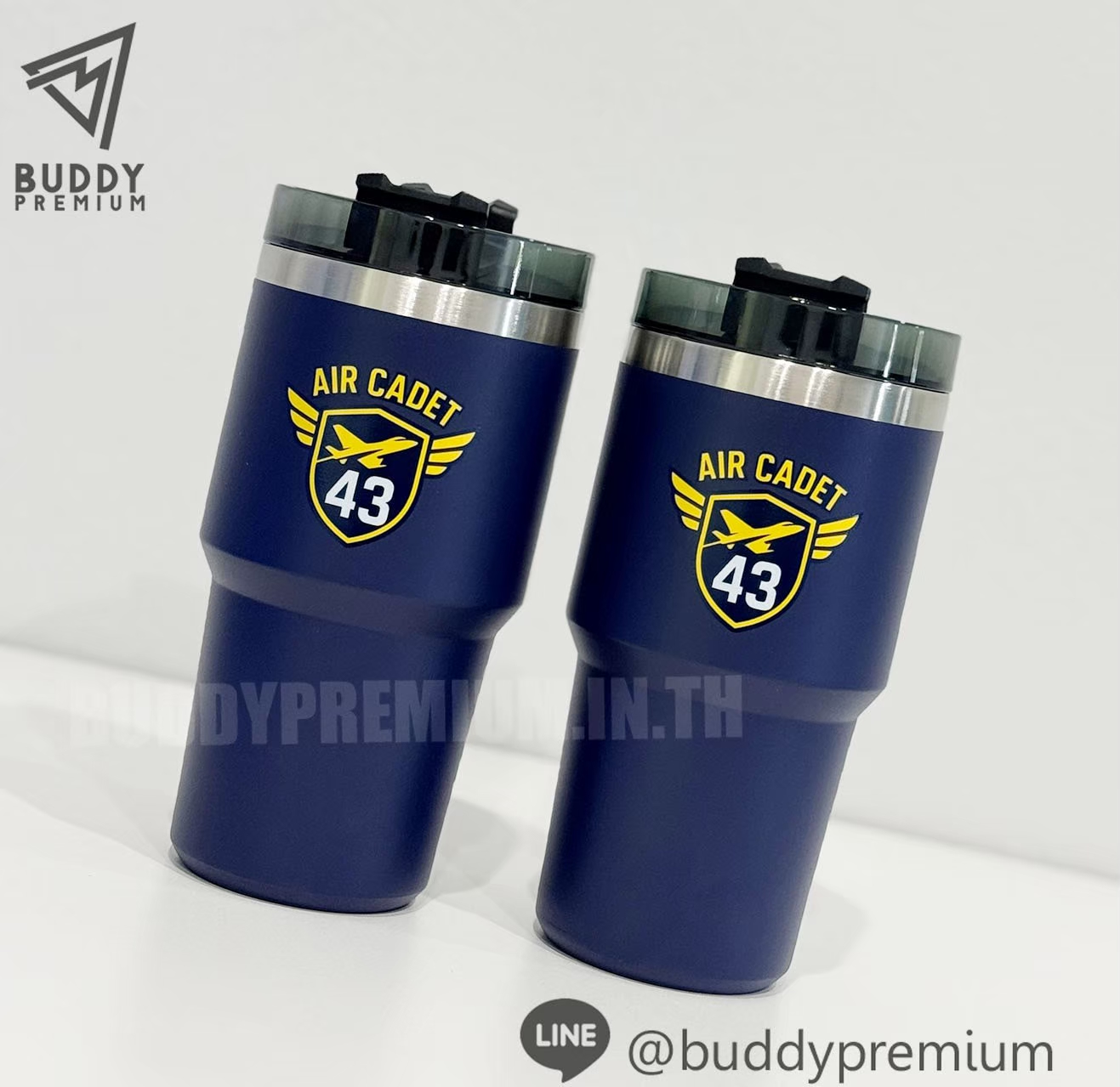 แก้วเก็บความเย็น SWB089 สกรีนโลโก้ AIR CADET 43