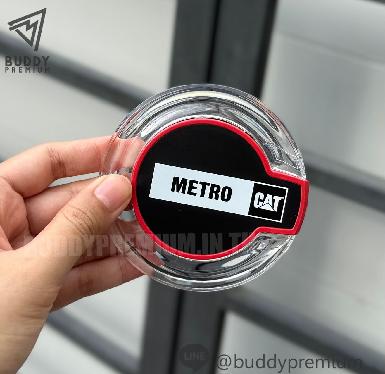 ผลงาน ที่ชาร์จไร้สาย Wireless Charger รุ่น WCB002 โลโก้ METRO CAT