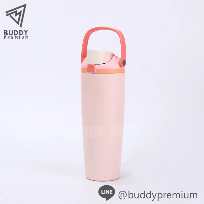 กระบอกน้ำสแตนเลส_SWB043_ชมพูอ่อน กระบอกน้ำสแตนเลส SWB043 สีชมพูอ่อน