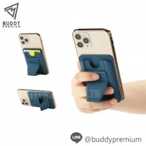 ซองใส่บัตร พร้อมขาตั้งโทรศัพท์ในตัว รุ่นMS002 ตั้งและนอน