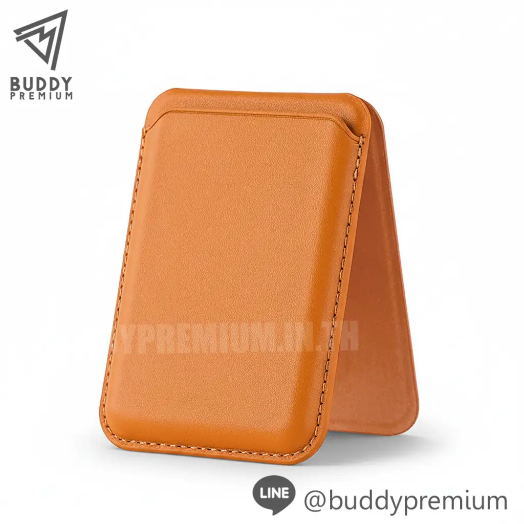 ซองใส่บัตร พร้อมขาตั้ง_ MS003_น้ำตาลคาราเมล ซองใส่บัตร พร้อมขาตั้ง รุ่นMS003 สีน้ำตาลคาราเมล