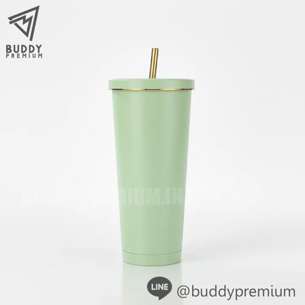 แก้วสแตนเลสเก็บความเย็น_SWB714_เขียวอ่อน แก้วสแตนเลสเก็บความเย็น รุ่นSWB714 สีเขียวอ่อน