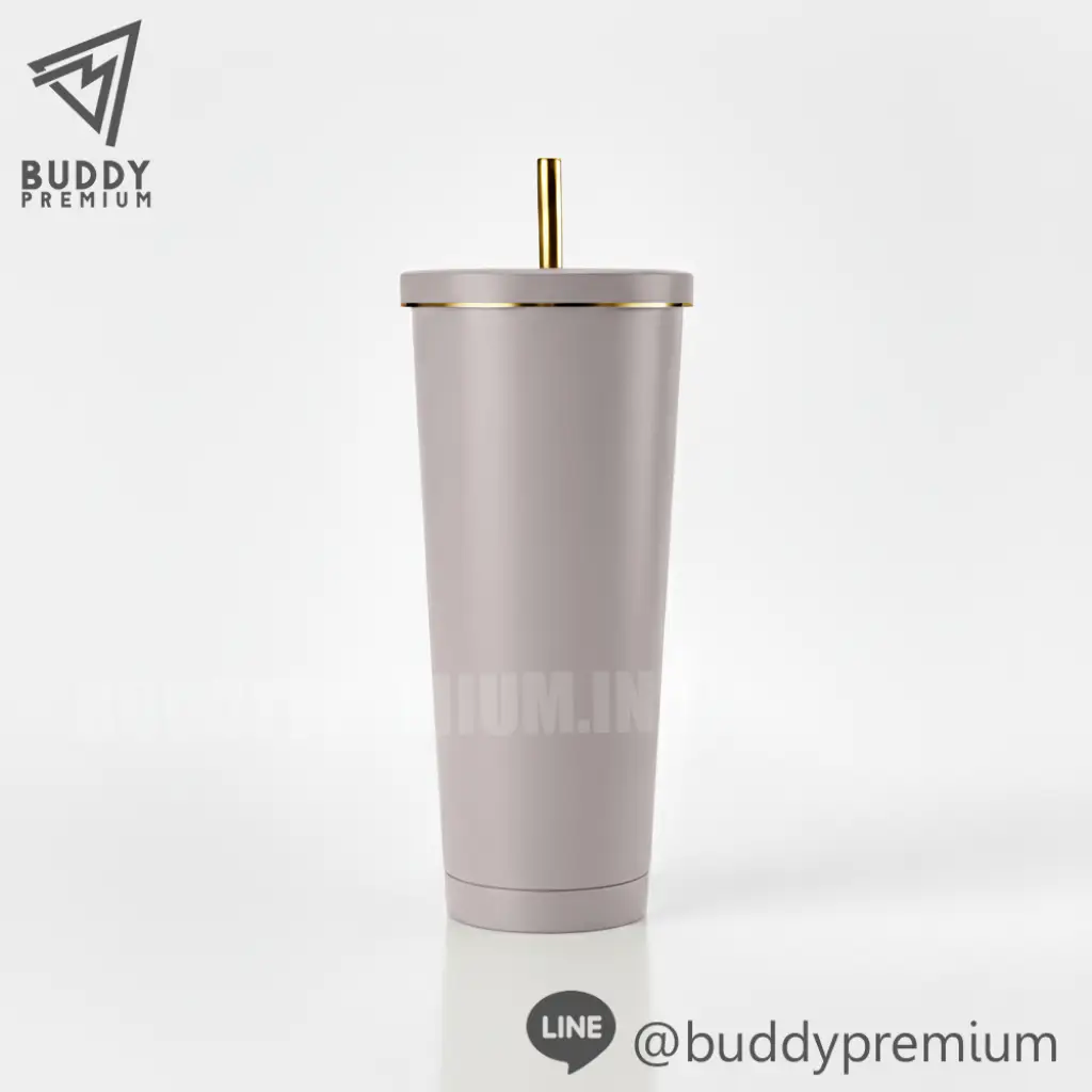 แก้วสแตนเลสเก็บความเย็น_SWB714_เทาอมน้ำตาล แก้วสแตนเลสเก็บความเย็น รุ่นSWB714 สีเทาอมน้ำตาล