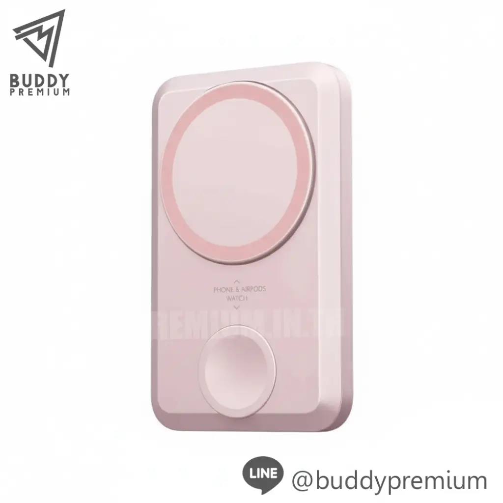 พาวเวอร์แบงค์ Eloop Orsen_EW31A_ชมพู พาวเวอร์แบงค์ Eloop Orsen รุ่น EW31A สีชมพู