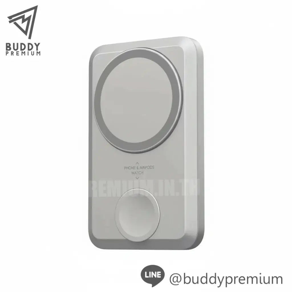 พาวเวอร์แบงค์ Eloop Orsen_EW31A_เบจ พาวเวอร์แบงค์ Eloop Orsen รุ่น EW31A สีเบจ