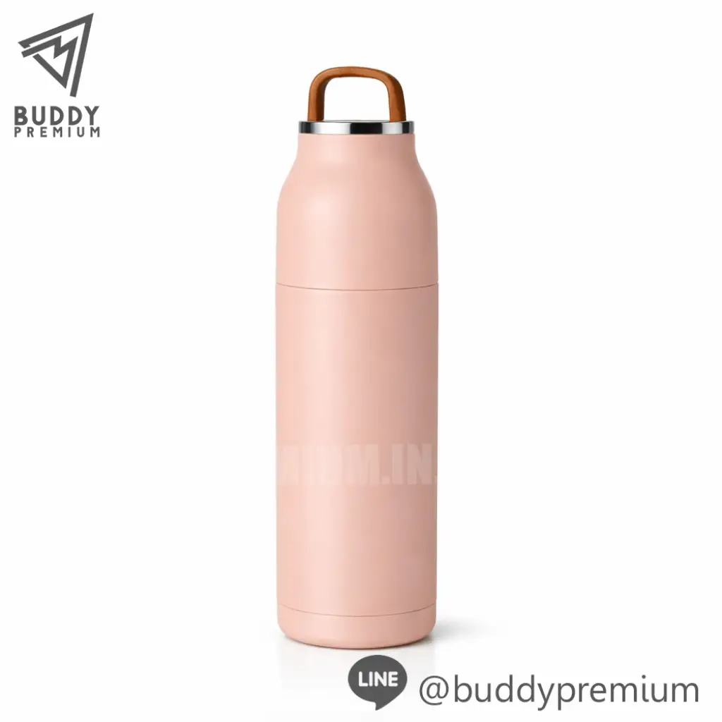 กระติกน้ำสแตนเลส_SWB058_ชมพู กระติกน้ำสแตนเลส รุ่นSWB058 สีชมพู