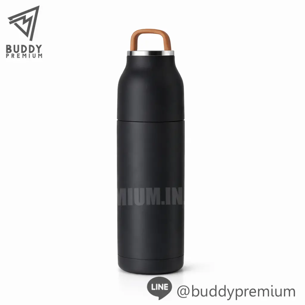 กระติกน้ำสแตนเลส_SWB058_ดำ กระติกน้ำสแตนเลส รุ่นSWB058 สีดำ