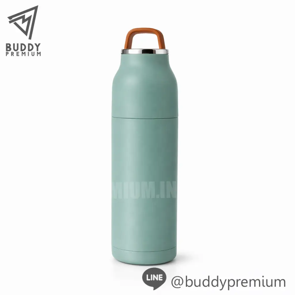 กระติกน้ำสแตนเลส_SWB058_เขียว กระติกน้ำสแตนเลส รุ่นSWB058 สีเขียว