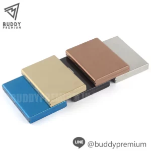 กล่องใส่การ์ดสแตนเลส รุ่น NCB013 รวม 5 เฉดสี ดีไซน์มินิมอล พร้อมฟังก์ชัน RFID Blocking