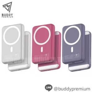 พาวเวอร์แบงค์ Eloop Orsen EW71 MagLight 8000mAh ชาร์จไร้สาย MagSafe พร้อมไฟ LED ปรับแสงได้