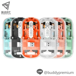 เมาส์ไร้สายโปร่งใส WMB007 รวมสี ดีไซน์พรีเมี่ยม รองรับ Bluetooth คลิกเงียบ ชาร์จ Type-C