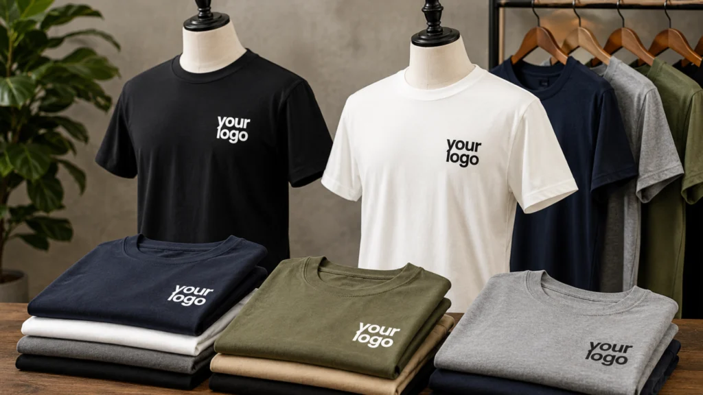 ตัวอย่างเสื้อยืดสกรีนโลโก้สำหรับทำของพรีเมี่ยมองค์กร