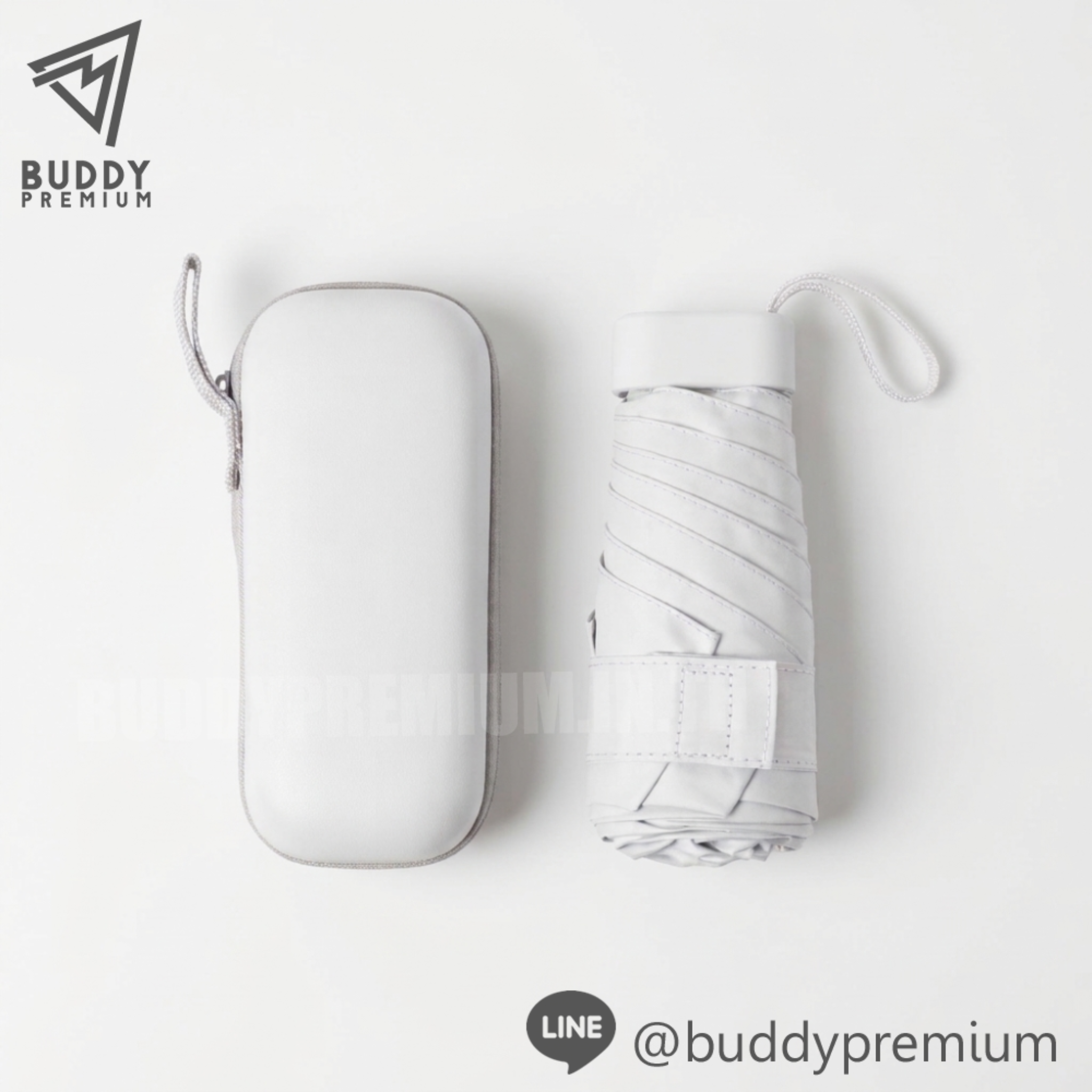 ร่มพับ 6 ตอน-UB313-สีขาวงาช้าง ร่มพับ 6 ตอน รุ่น UB313 สีขาวงาช้าง