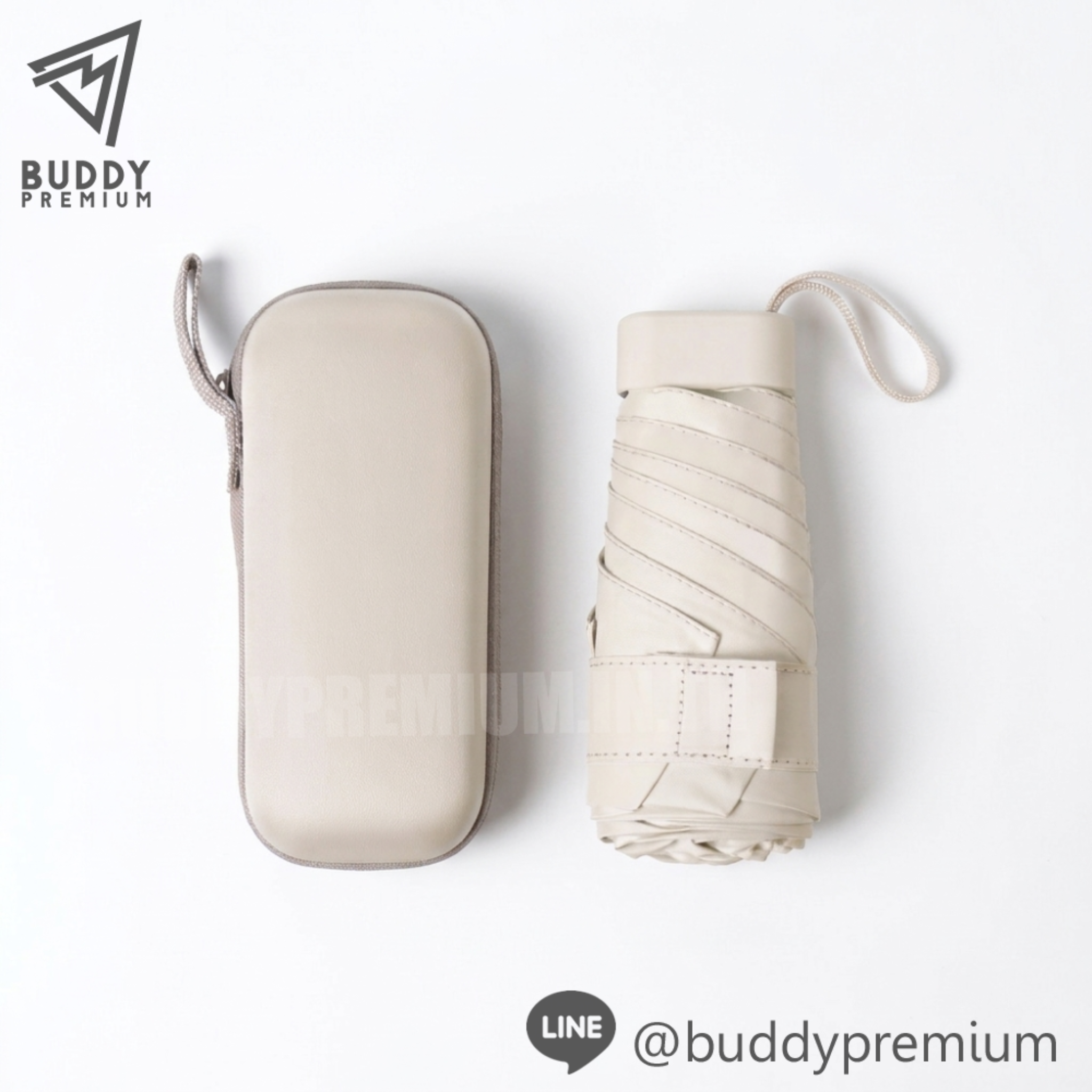 ร่มพับ 6 ตอน-UB313-สีครีมเบจ ร่มพับ 6 ตอน รุ่น UB313 สีครีมเบจ