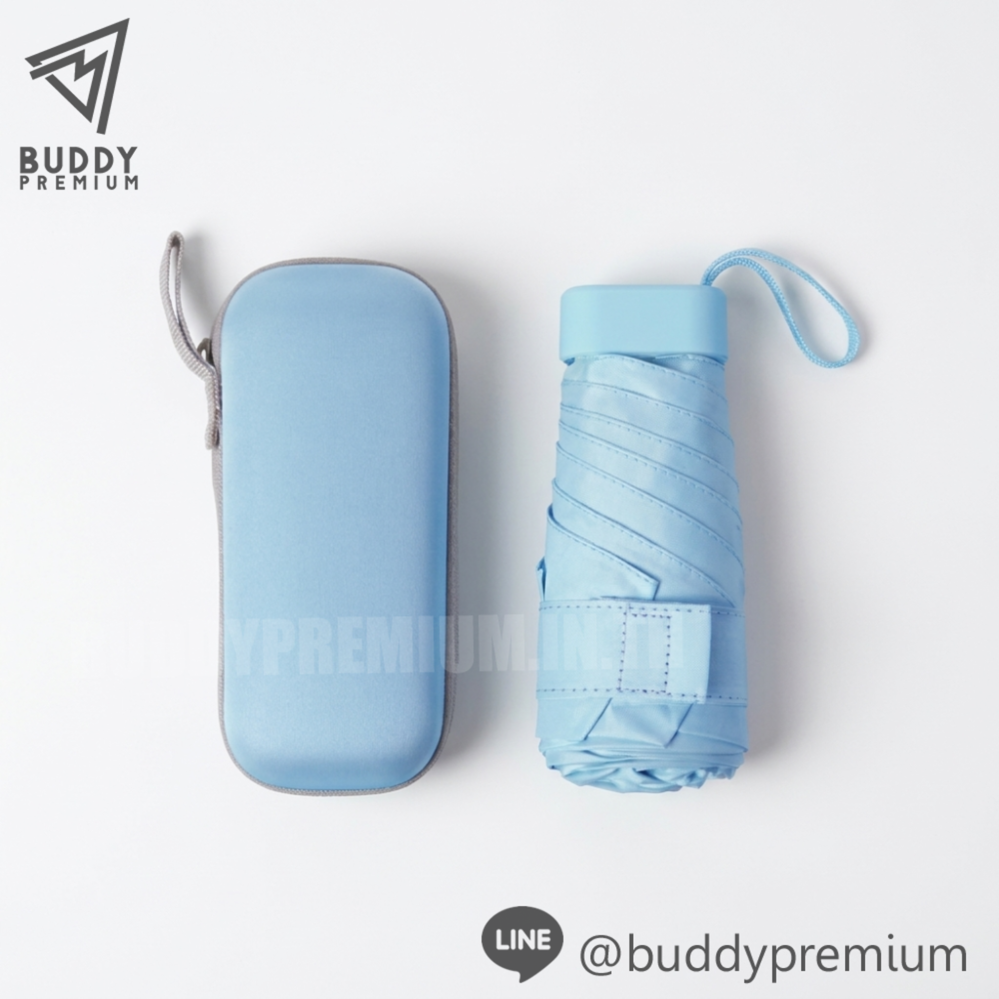ร่มพับ 6 ตอน-UB313-สีฟ้าเกลือทะเล ร่มพับ 6 ตอน รุ่น UB313 สีฟ้าเกลือทะเล