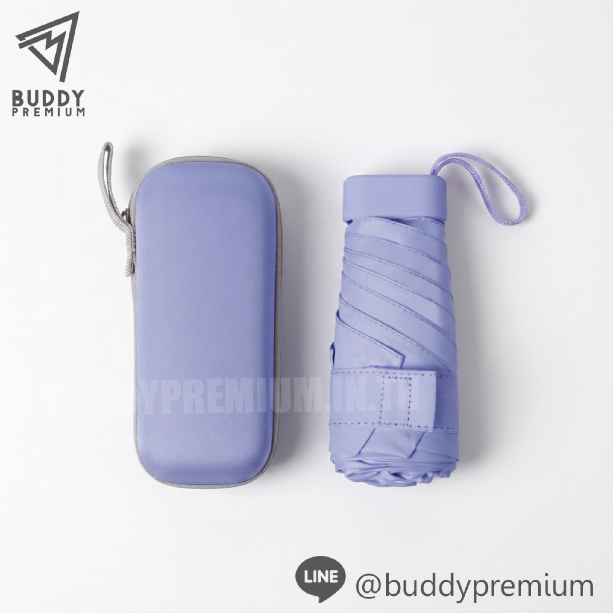 ร่มพับ 6 ตอน-UB313-สีม่วงพาสเทล ร่มพับ 6 ตอน รุ่น UB313 สีม่วงพาสเทล