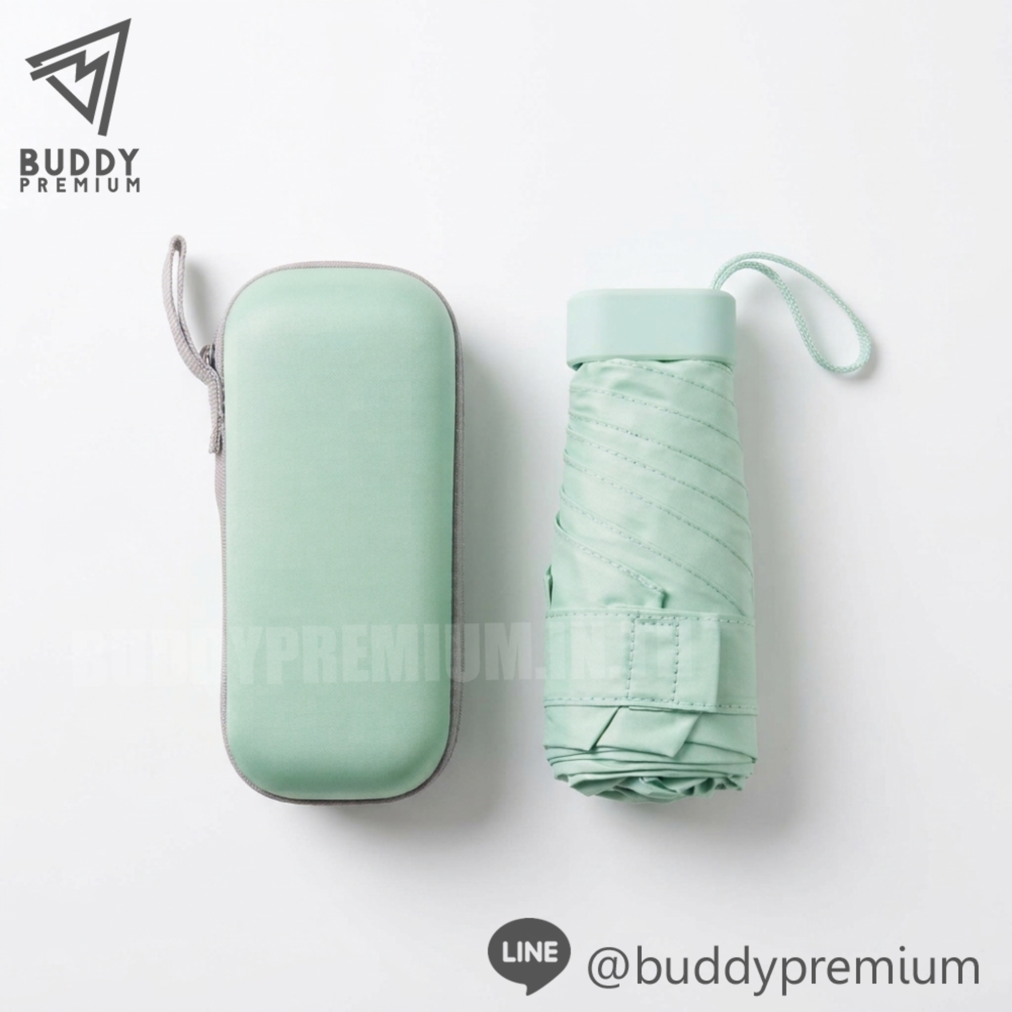 ร่มพับ 6 ตอน-UB313-สีเขียวมินต์ ร่มพับ 6 ตอน รุ่น UB313 สีเขียวมินต์